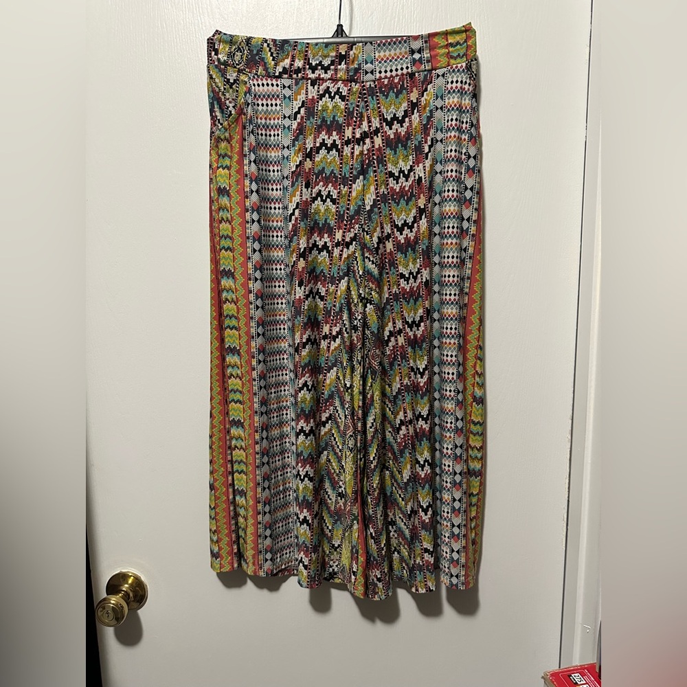 Multicolor Zigzag Pattern Women's Trousers